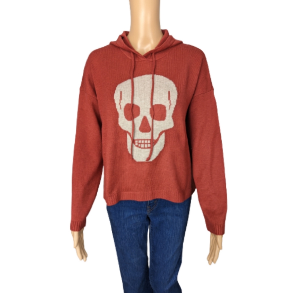 Sweet Romeo Skull Graphic Hoodie Sweater S